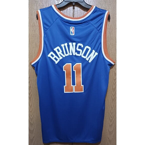 Jalen Brunson (Nike)-(Knicks)-(Jersey)-(New Condition)-(Blue)-(Size:XL)-$95.00 - Picture 5 of 10